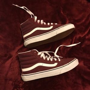High top maroon vans